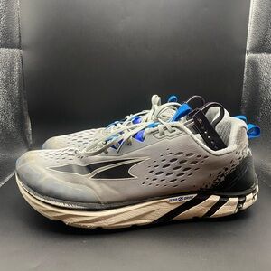 Altra Torin 4 Mens Gray Blue Athletic Running Shoes Sneakers FootShape Size 11